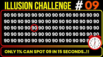 Only 1% Can Find 09 | Optical Test - Illusion Challenge level 9
