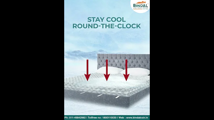 Stay Cool and Sleep Well with Bindal Mattress #latexmattress #mattress #mattressfactory #sale