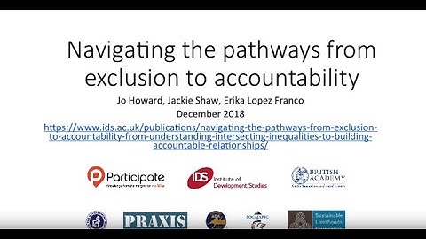Intersecting inequalities and accountable relationships: Why so much hype?