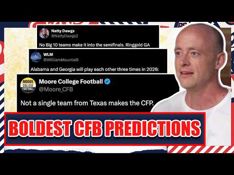 Thumbnail for Boldest CFB Predictions For 2026 - Josh Pate's College Football Show