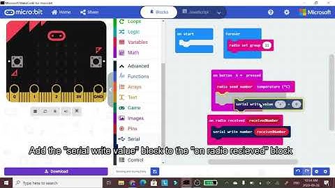 How to collect and store data over a radio Microbit