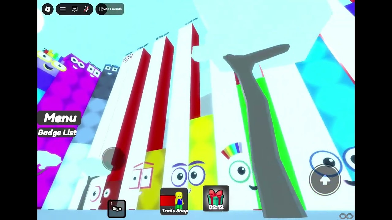Numberblocks rp -1,000,000 to 4,000,000,000 part 1 on roblox 