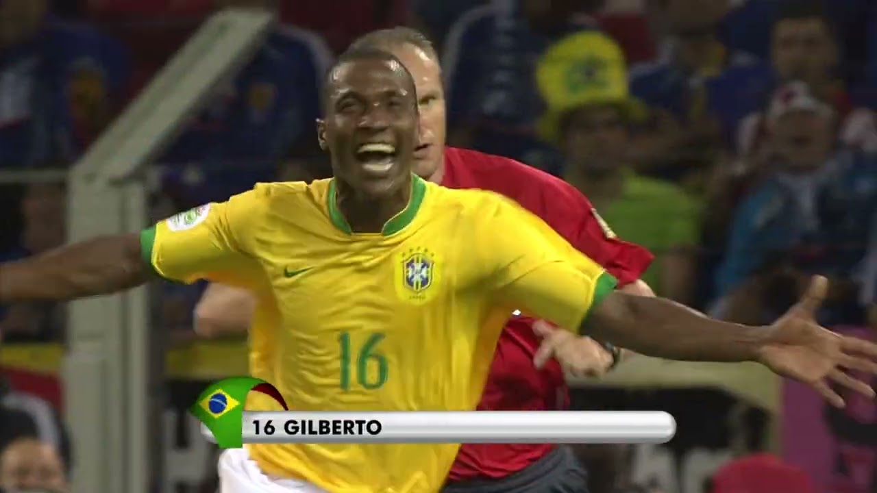 World Cup 2006  Japan Brazil  1 3  Gilberto da Silva Melo
