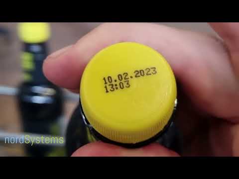 LINX 8920 industrial inkjet printer  - printing best before on plastic bottles