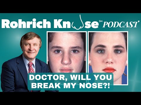 Video thumbnail: Doctor, will you break my nose?! · Rod J. Rohrich, M.D. Plastic Surgeon