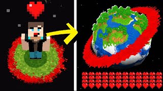 Minecraft, Mais ma VIE = La taille du Monde