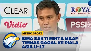Bima Sakti Minta Maaf Timnas Indonesia Gagal ke Piala Asia U 17