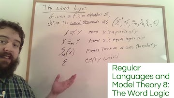 Regular Languages and Model Theory 8: The Word Logic