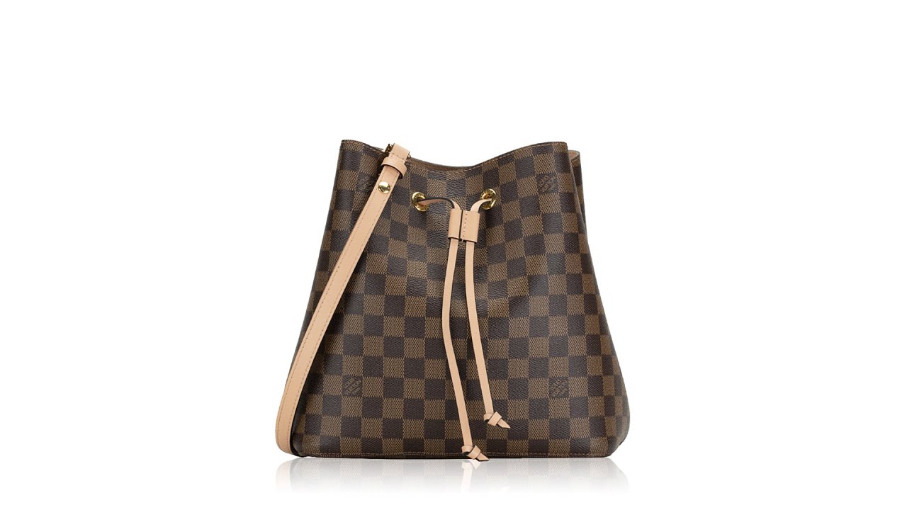 Venus New Neonoe Venus. Dustbag Strap. Brown Damier Ebene Coated