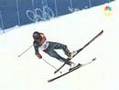 Bode Miller hits the gate! Torino 2006 Super Gigant