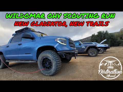 Testing out our 2021 Jeep Gladiator! Wildomar OHV Scouting Run!