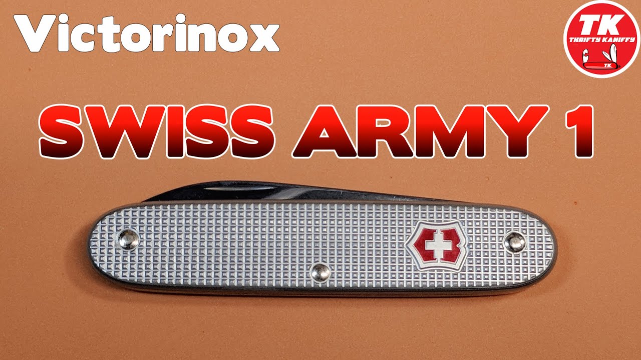 Victorinox Swiss Army 1 Folding Knife Silver Alox - Smoky Mountain Knife  Works