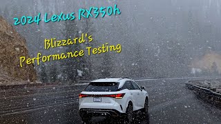 Performance, Mileage Testing in May SnowStorm. 2024 Lexus RX350h Hybrid Premium Plus #lexus #rx350