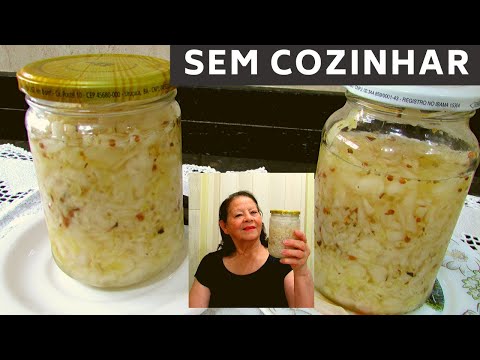 Vídeo: Receita Rápida De Repolho Em Conserva