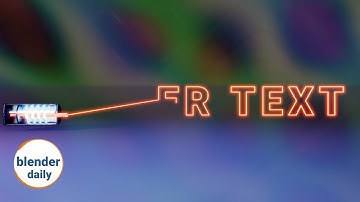 Laser text: Index based mask | blender geonodes fields daily, tip 36