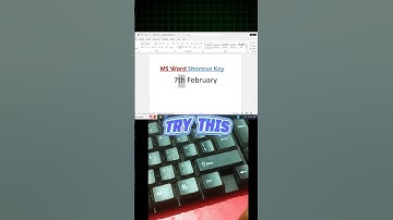 Short Trick – Work Easily Using Keyboard Shortcuts in MS Office #youtubeshorts #microsoftoffice