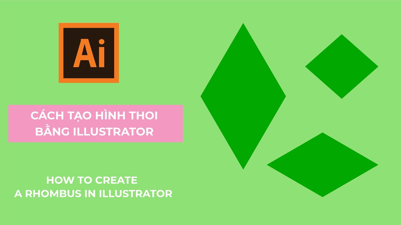 Cách vẽ hình thoi trong Adobe Illustrator: Bí quyết và Hướng dẫn chi tiết