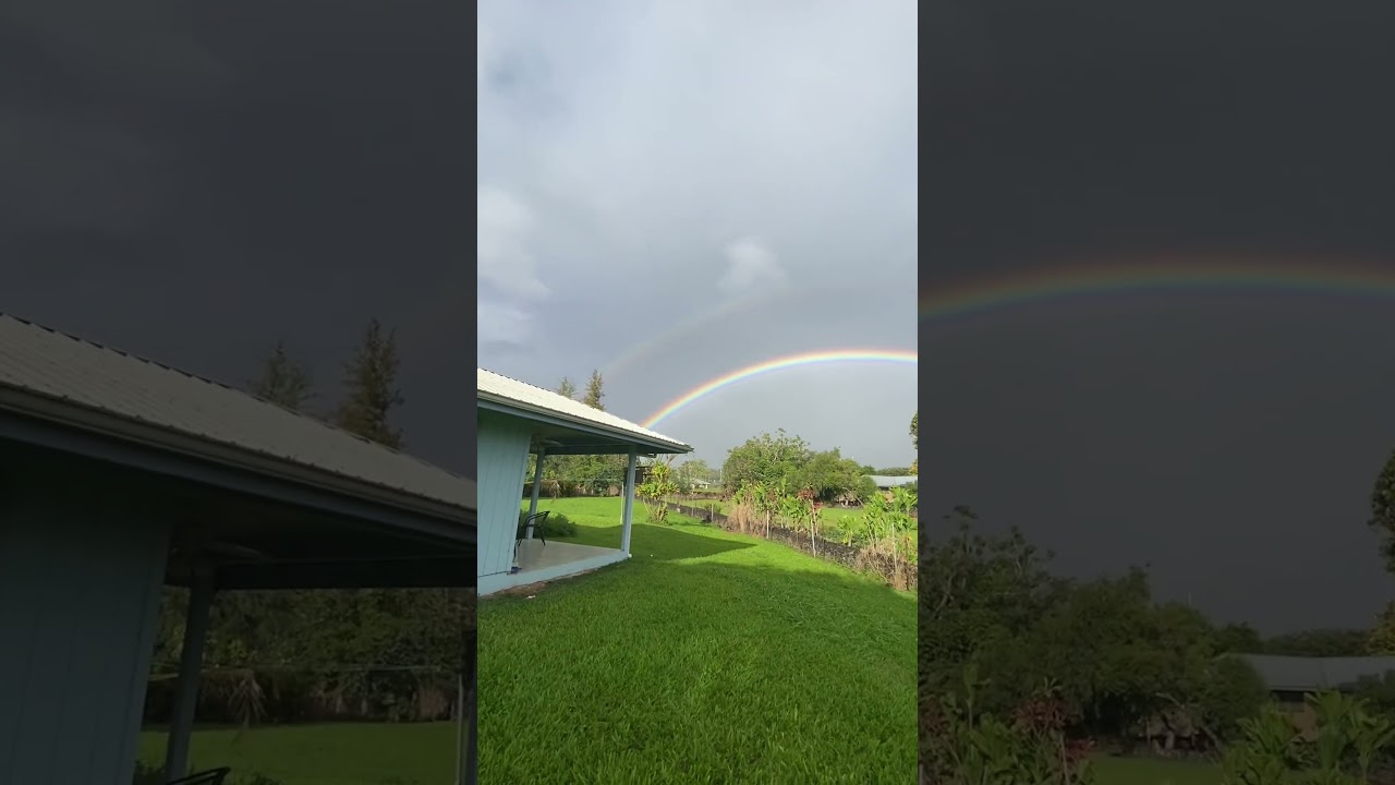 Look at this Rainbow! Holy!…. 