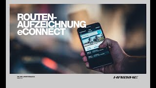 Routenaufzeichnung eConnect