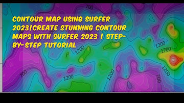 Contour Map Using Surfer 2023|Create Stunning Contour Maps with Surfer 2023 | Step-by-Step Tutorial