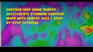 Contour Map Using Surfer 2023Create Stunning Contour Maps With Surfer 2023 Step-By-Step Tutorial