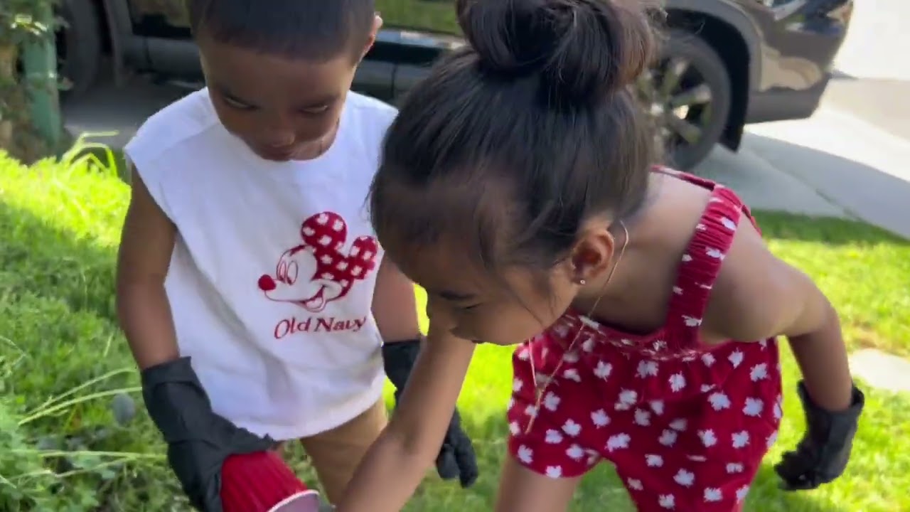 Julz & Kson plants a Florida avacado!!! #avacado #planting