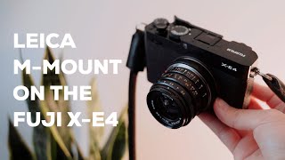 Leica Lens on the Fujifilm X-E4? (Street POV & Impressions)