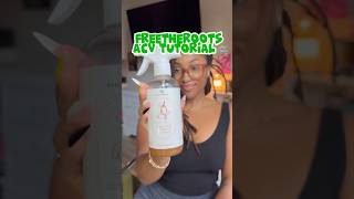 ACV tutorial for locs 🍎 #locs #locjourney #naturalhair #shorts #detox #afrohair #haircare