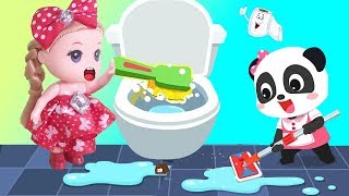 GẤU CON GIÚP MẸ DỌN DẸP NHÀ CỬA SẠCH SẼ Trò Chơi Bé Na