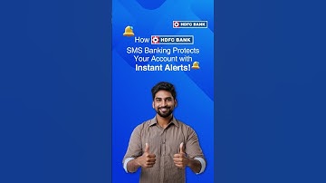 Secure Your Account with HDFC SMS Banking: Real-Time Alerts | Fraud Detection | HDFC Bank