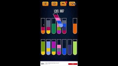 Water Sort Puzzle - Color Liquid Sorting Game Level 1007 Solution