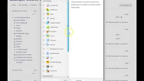 How do I create a folder in Moodle?