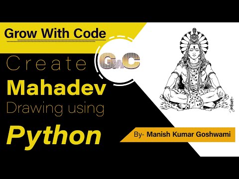 Be Prepared to Be Amazed by Drawing a Mahadev Image with Python Turtle!