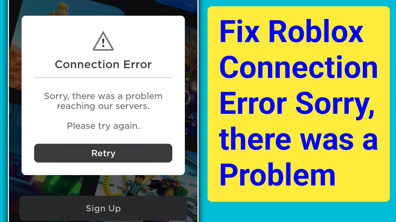 Connection Error for weeks please can someone help… : r/RobloxHelp