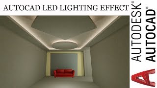 AutoCad Interior LED Lighting Effect/Info Tech