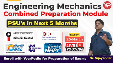 Engineering Mechanics Combined Preparation Module | HAL, OIL, NHPC-JE, MIDHANI, BDL