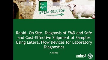 A. Romey - Rapid, on site, diagnosis of FMD and safe and cost-effective shipment of samples