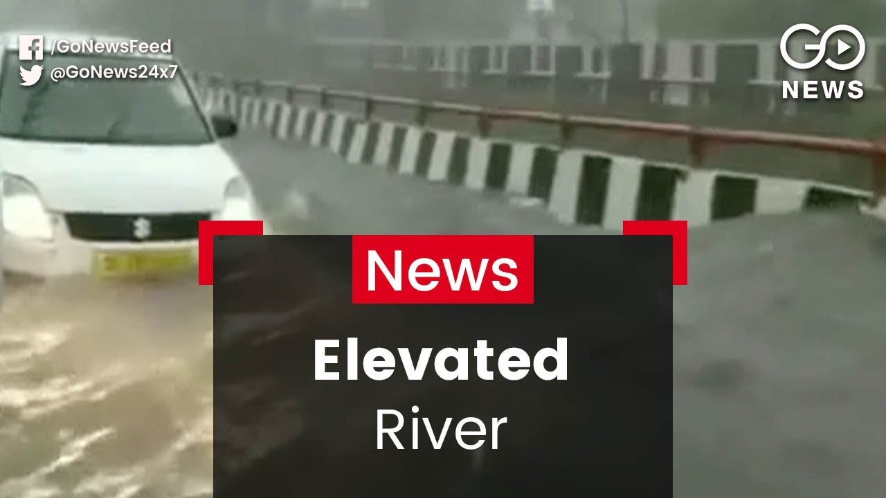 Elevated Road Turns Into River - YouTube