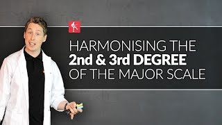 harmonising the 2nd - 3rd degree of the major scale - guitar theory lesson