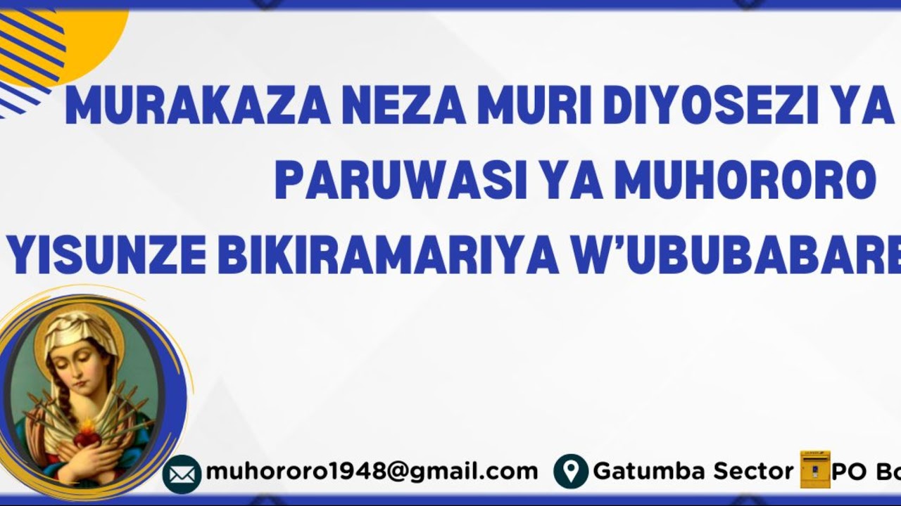 IBIRORI BYO KWIZIHIZA UMUNSI MUKURU W'URUBYIRUKO MURI DIYOSEZI YA ...