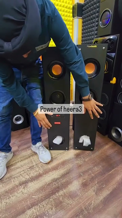 New tower speaker 🔊 bass.               #ytstudio #dj #tower