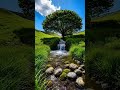 “Emerald Valley Waterfall Symphony”