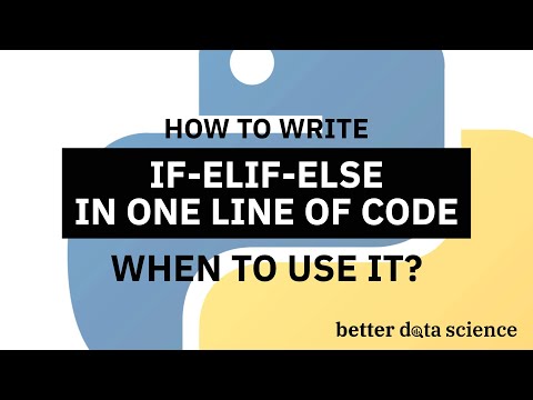 Python If-Else Statement in One Line - Ternary Operator Explained | Better Data Science - YouTube Python If-Else Statement In One Line - Ternary Operator Explained | Better Data Science - Youtube