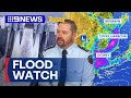 Sydney on flood watch for wet weather weekend | 9 News Australia