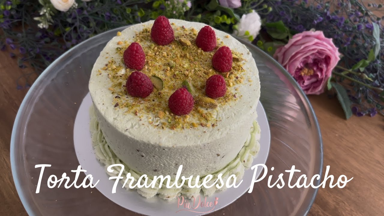 Haz Esta Torta de Pistacho y Frambuesa y Vas a Impresionar a Todos 💚🍓 l Più Dolce