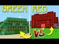 GREEN STEVE HOUSE VS RED STEVE HOUSE