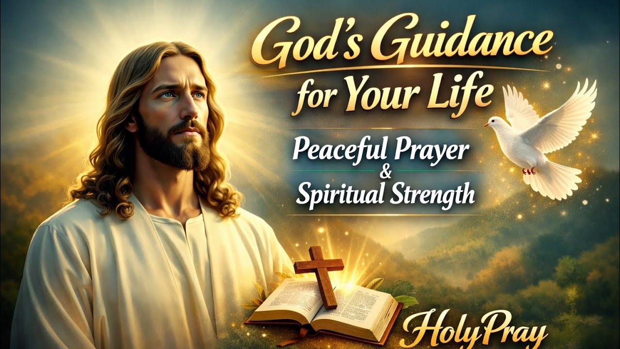 🚨God’s Guidance for Your Life | Peaceful Prayer & Spiritual Strength | HolyPray👆 God message Bible 📢