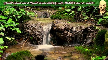 ما تيسر من سورة الإنفطار والبروج والبلد (المسجد الأقصى) بصوت الشيخ/ محمد صديق المنشاوي