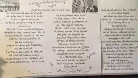 Antôn Nguyễn Quý Lâm hát Giơ cờ vàng ba sọc đỏ