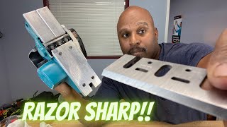 HOW TO SHARPEN ELECTRIC HAND PLANER KNIVES